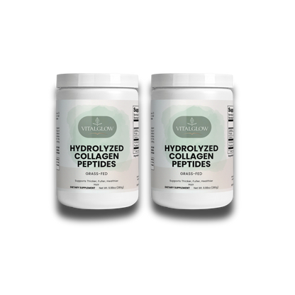 Grass-Fed Hydrolyzed Collagen Peptides – 2 Bottles