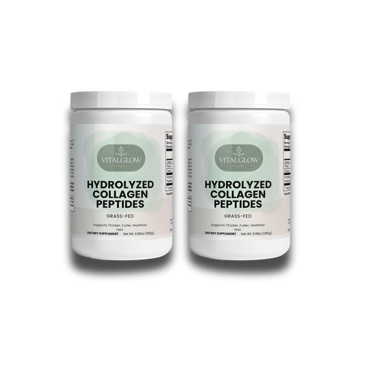 Grass-Fed Hydrolyzed Collagen Peptides – 2 Bottles